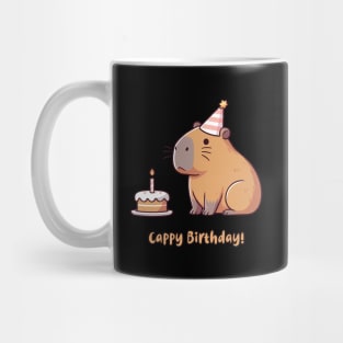 Cappy Capy Birthday Capybara Mug